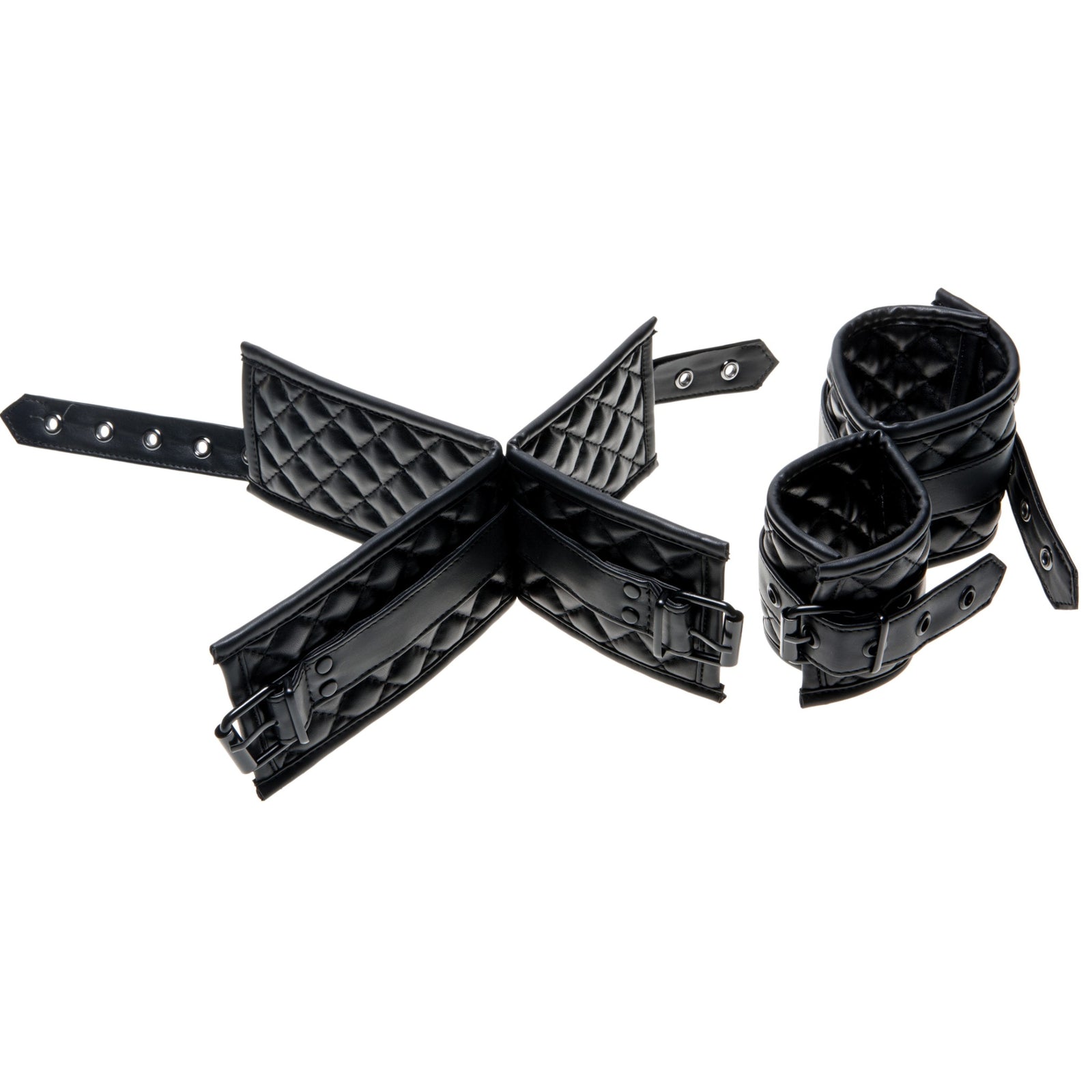 Allure X Play Adjustable Wrist And Ankle Bondage Restraints - Bossy Lingerie Boutique
