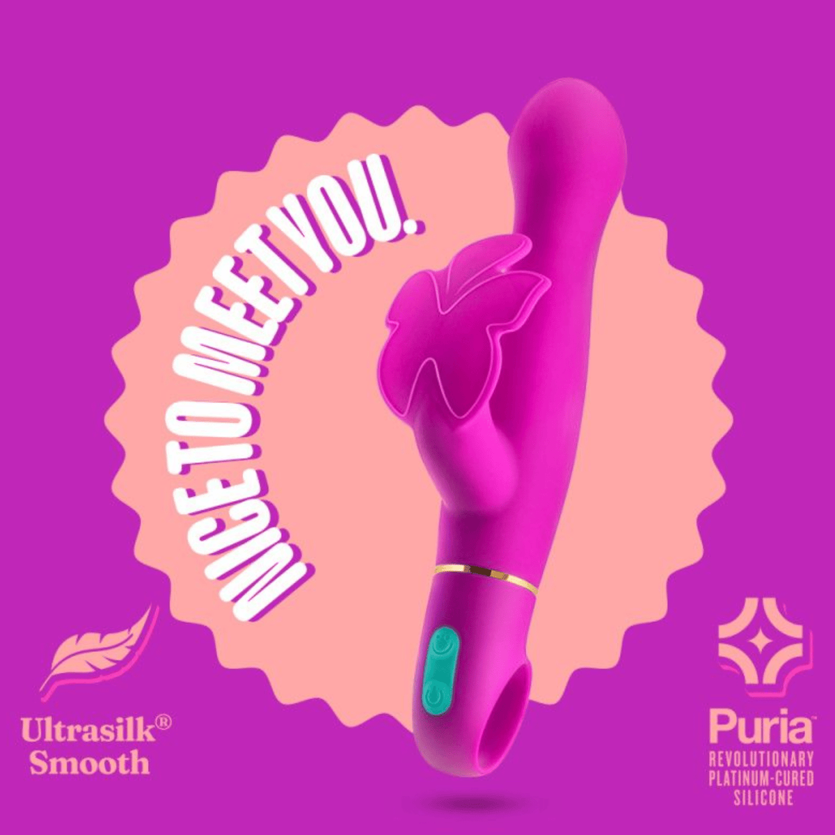 Aria By Blush Plum Clitoris Vibrator Stimulator - Bossy Lingerie Boutique