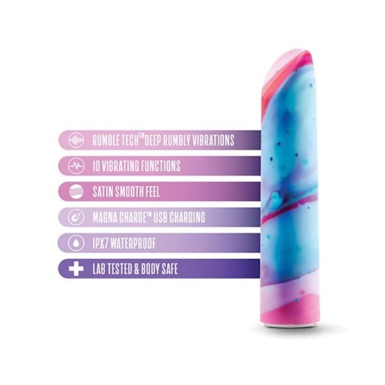 Limited Addiction - Fascinate - Power Bullet Vibe - Peach - Are you ready for your newest addiction? The Limited Addiction Fascinate Power Bullet Vibe is a colourful and sleek vibrator that delivers 10 deep, rumbly vibrations with the superior Rumble Tech motor!