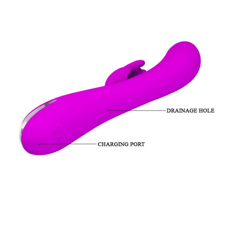 Pretty Love Sam Come Hither Sucking Rabbit - Tease your G-spot with this sucking rabbit vibrator. Silky lifelike material envelopes the vibrator for a soft and sensual stimulation. The 7 functions of vibration and 7 functions of suction will take you into a world of undeniable satisfaction.