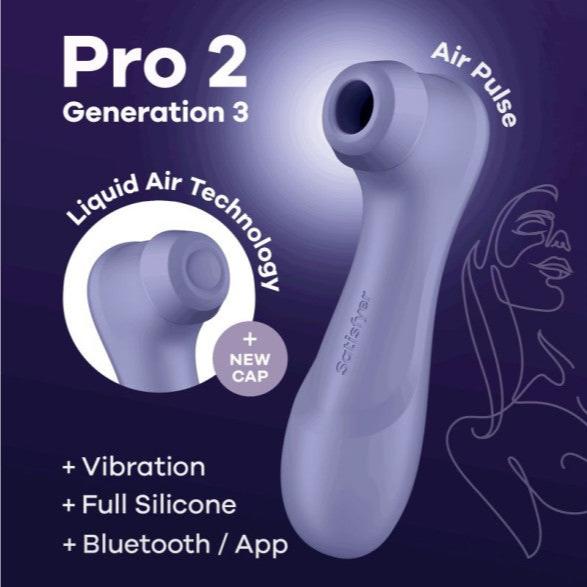 Satisfyer Pro 2 Gen 3 App Control Lilac Clitoral Stimulator - Bossy Lingerie Boutique