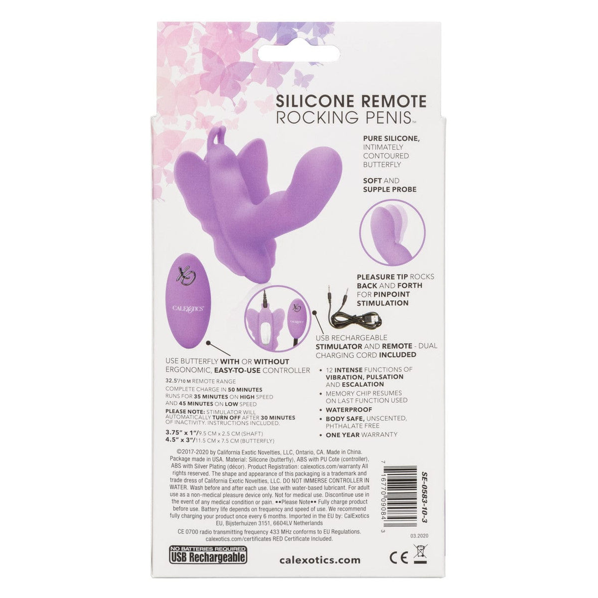 Venus Butterfly Silicone Remote Rocking Penis - Bossy Lingerie Boutique