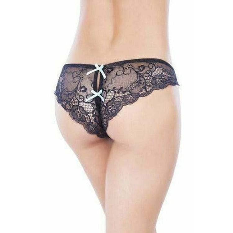 CROTCHLESS LACE PANTY (O/S,PLUS SIZE).