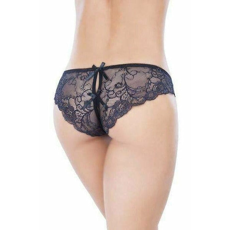 CROTCHLESS LACE PANTY (O/S,PLUS SIZE).