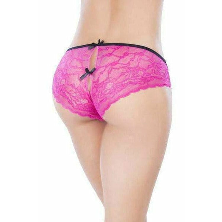 CROTCHLESS LACE PANTY (O/S,PLUS SIZE).