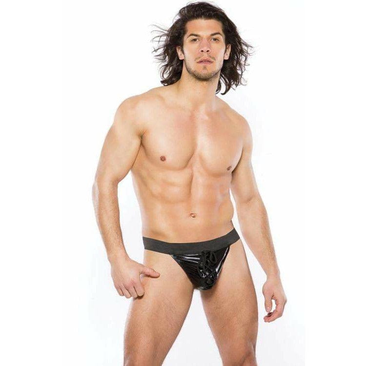 ZEUS WETLOOK THONG (O/S).