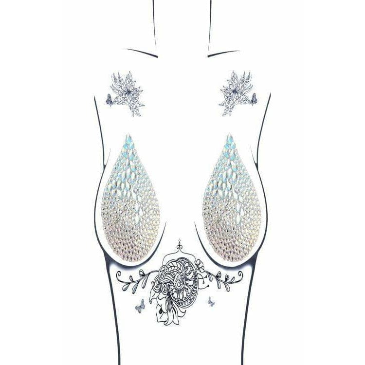 Large Crystal Tear Drop Pasties - Bossy Lingerie Boutique