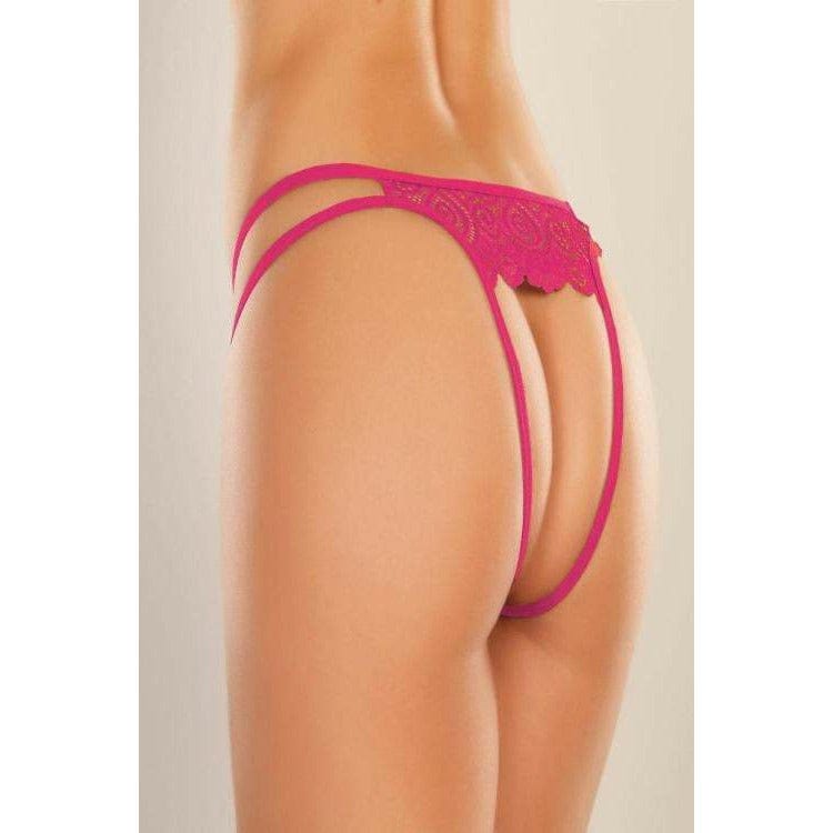 Love Struck Open Crotch Panty - Bossy Lingerie Boutique