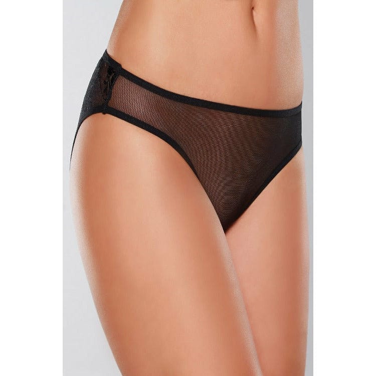 Sheer Teaz Open Back Lace Panty - Bossy Lingerie Boutique