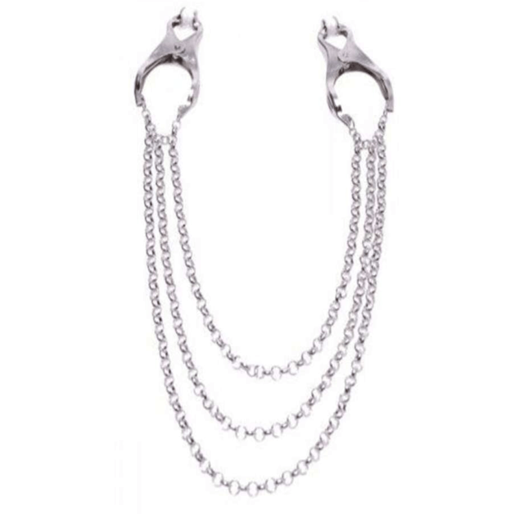 Triple Chain Nipple Clamps - Bossy Lingerie Boutique