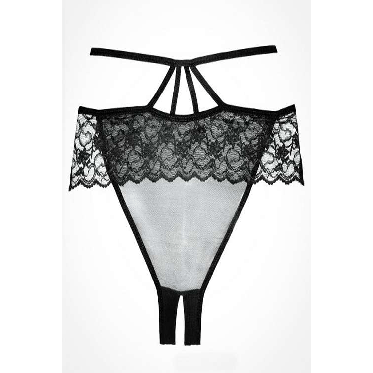 Allure Lingerie Angel Crotchless Panty.