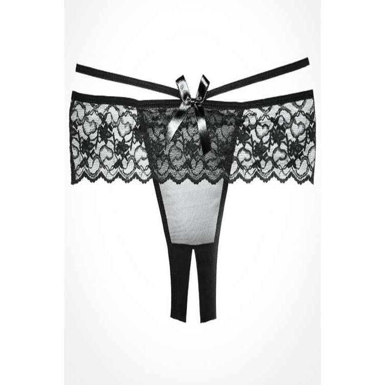 Allure Lingerie Angel Crotchless Panty.