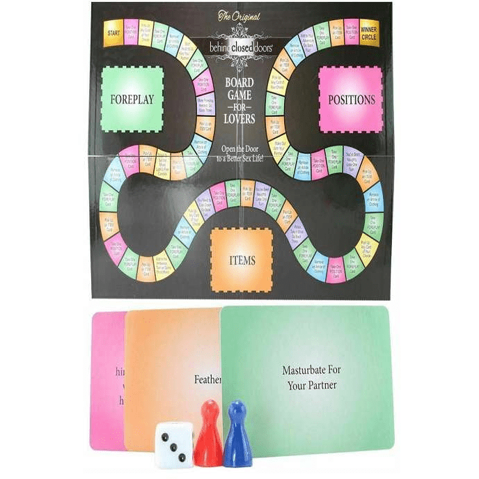 BEHIND CLOSED DOORS BOARD GAME FOR LOVERS.