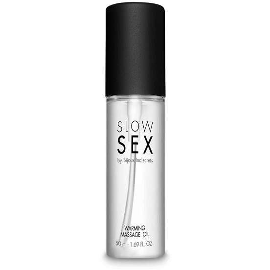 SLOW SEX WARMING MASSAGE OIL.