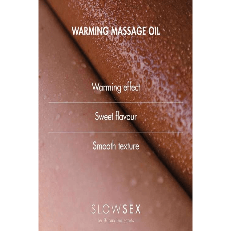 SLOW SEX WARMING MASSAGE OIL.