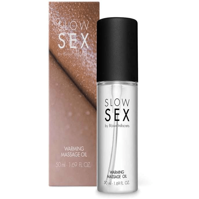 SLOW SEX WARMING MASSAGE OIL.