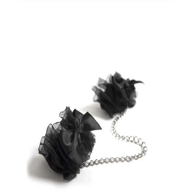 Satin And Organza Handcuffs - Bossy Lingerie Boutique