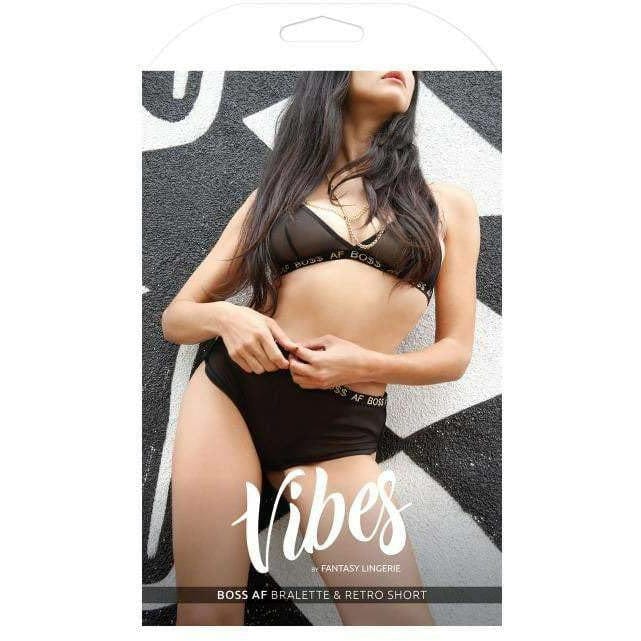 BOSS AF BRALETTE &amp; SHORTS SET (M,L,XL) - Bossy Lingerie Boutique