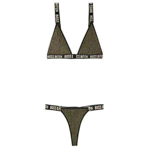 BOSS BITCH BRALETTE &amp; THONG SET - Bossy Lingerie Boutique