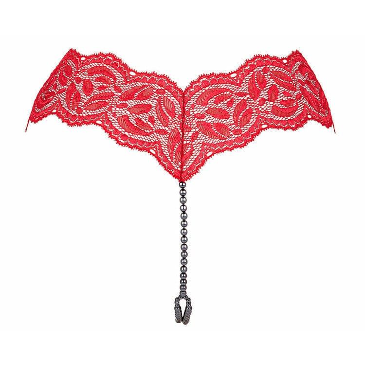 Paris Ebony Your Night Pearl Thong - Bossy Lingerie Boutique