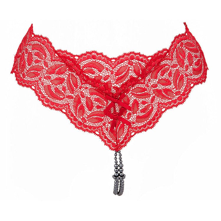 Paris Ebony Your Night Pearl Thong - Bossy Lingerie Boutique