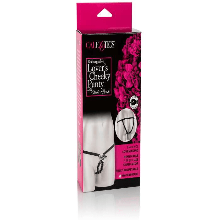 Rechargeable Lovers Jock With Pleasure Beads - Bossy Lingerie Boutique