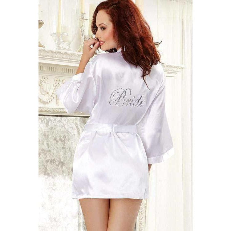 BRIDE CHEMISE &amp; ROBE SET (S,M,L,XL,PLUS SIZE).