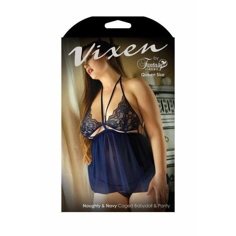 NAUGHTY &amp; NAVY CAGED BABYDOLL (QUEEN SIZE) - Bossy Lingerie Boutique