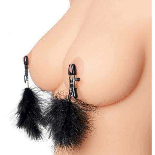 Feathered Nipple Clamps - Bossy Lingerie Boutique