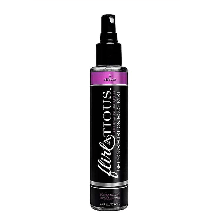 FLIRTATIOUS PHEROMONE INFUSED BODY MIST.