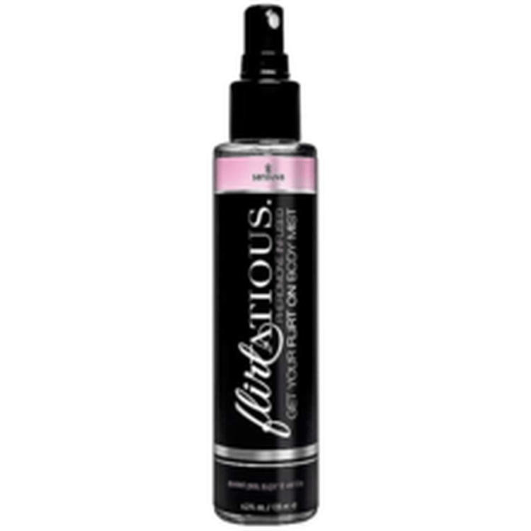 FLIRTATIOUS PHEROMONE INFUSED BODY MIST.