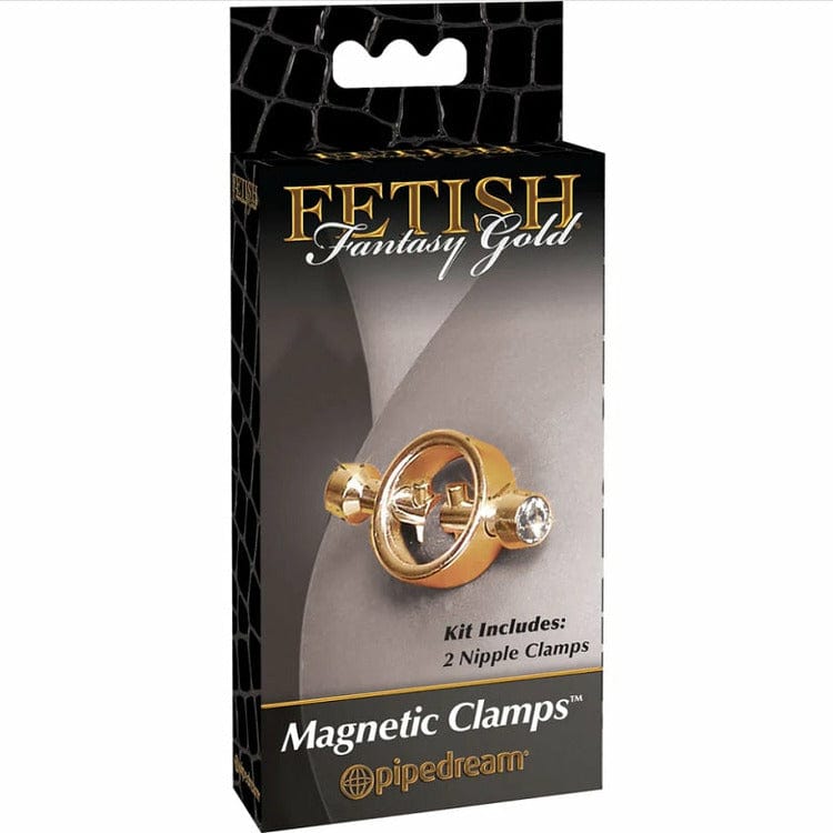 Gold Fetish Fantasy Magnetic Nipple Clamps - Bossy Lingerie Boutique