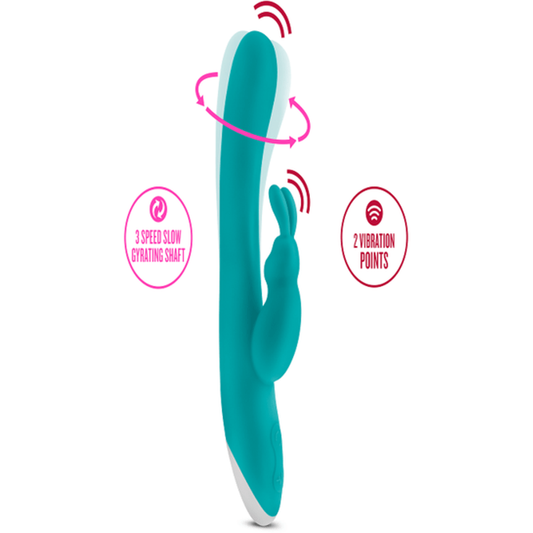 HOP RAVE AQUAMARINE RABBIT VIBRATOR - Bossy Lingerie Boutique