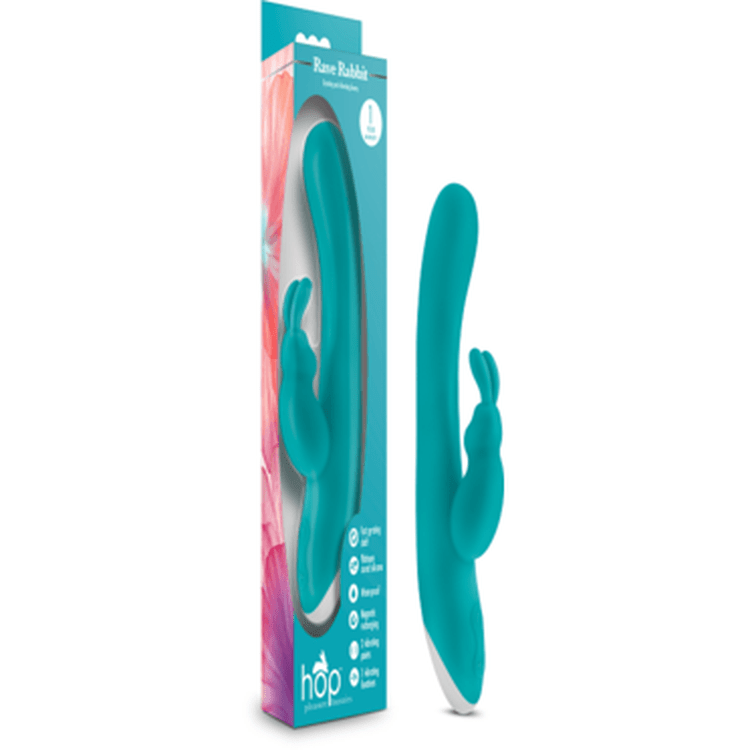 Hop Rave Aquamarine Rabbit Vibrator - Bossy Lingerie Boutique