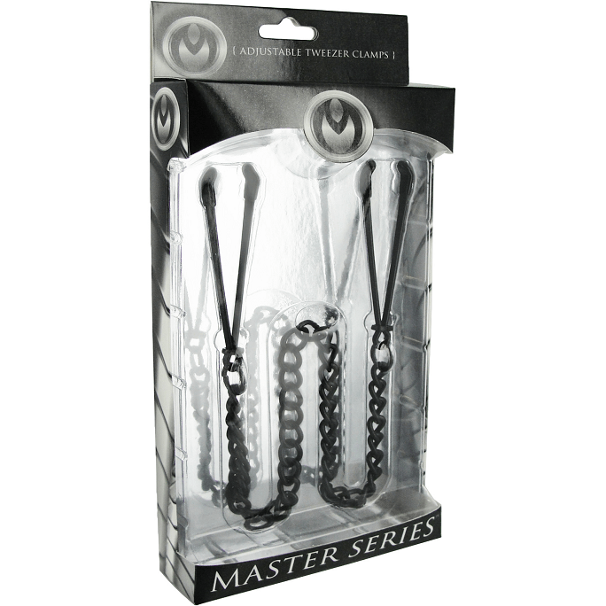 Master Series Reign Noir Tweezer Style Nipple Clamps