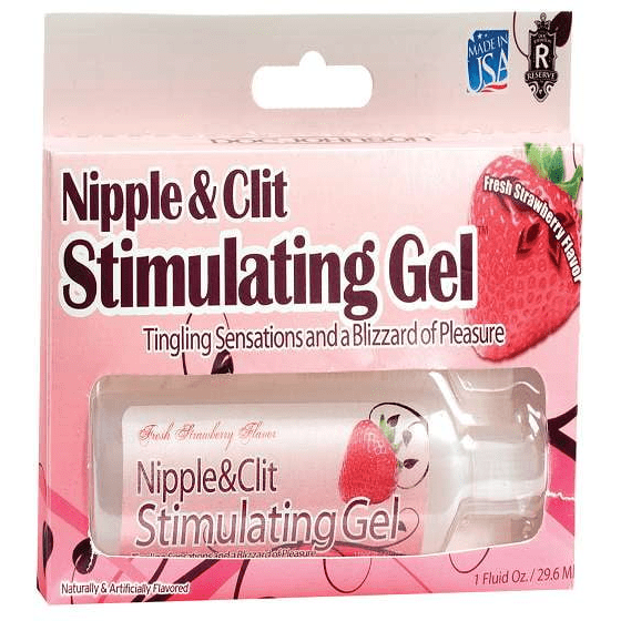 STRAWBERRY NIPPLE &amp; CLIT STIMULATING GEL.