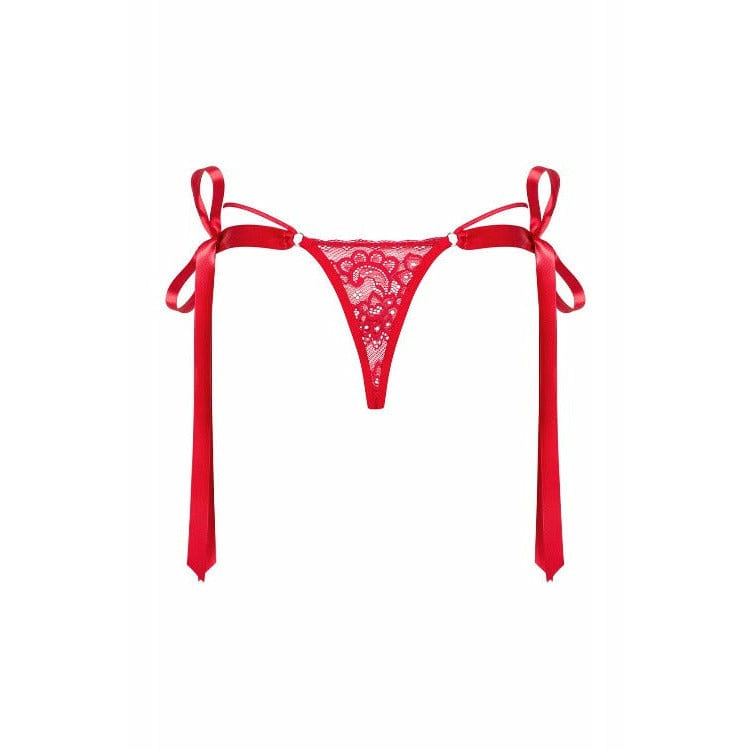 Obsessive Lingerie Ribbon Tip Up Thong