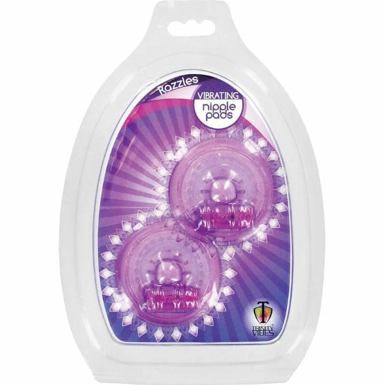 Razzles Purple Vibrating Nipple Pads - Bossy Lingerie Boutique