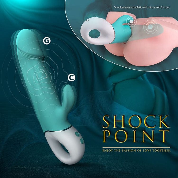 S-Hande Teal Wave Rabbit Vibrator