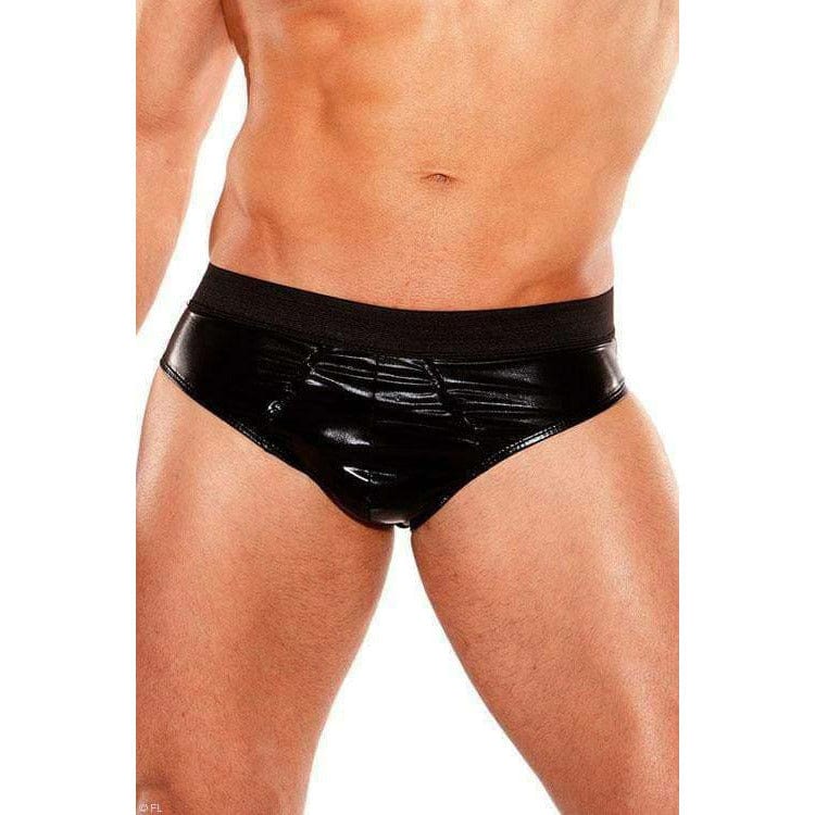 PLAYFUL WETLOOK MENS BRIEF (O/S).