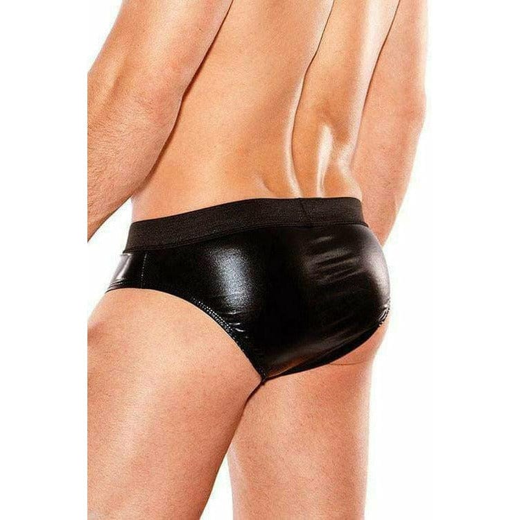 PLAYFUL WETLOOK MENS BRIEF (O/S).