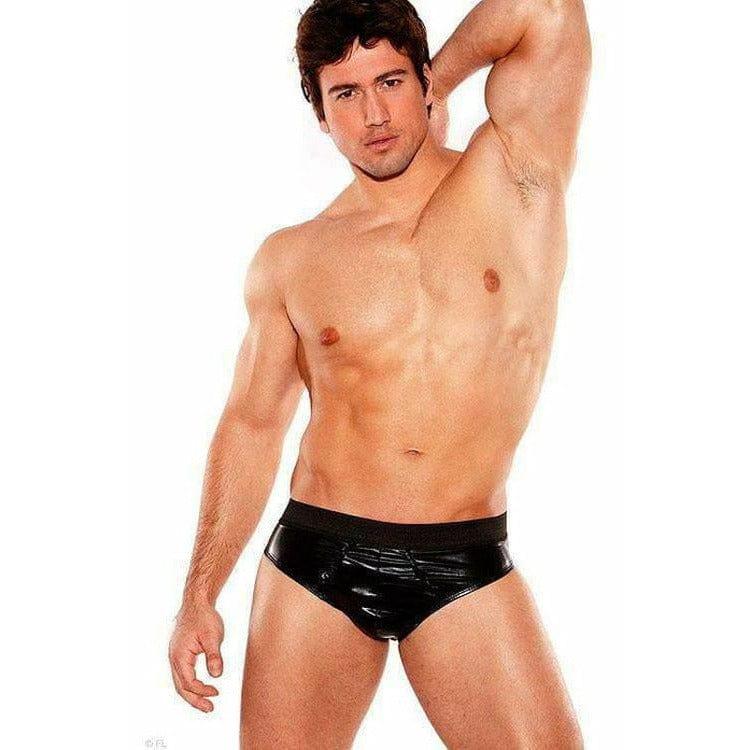 PLAYFUL WETLOOK MENS BRIEF (O/S).