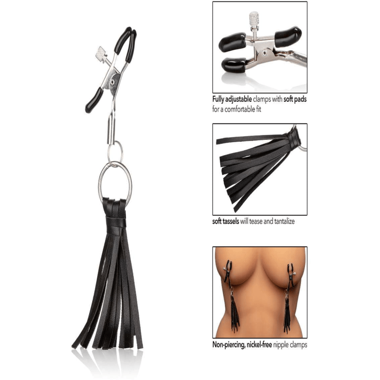 Kinky Tassel Nipple Clamps - Bossy Lingerie Boutique