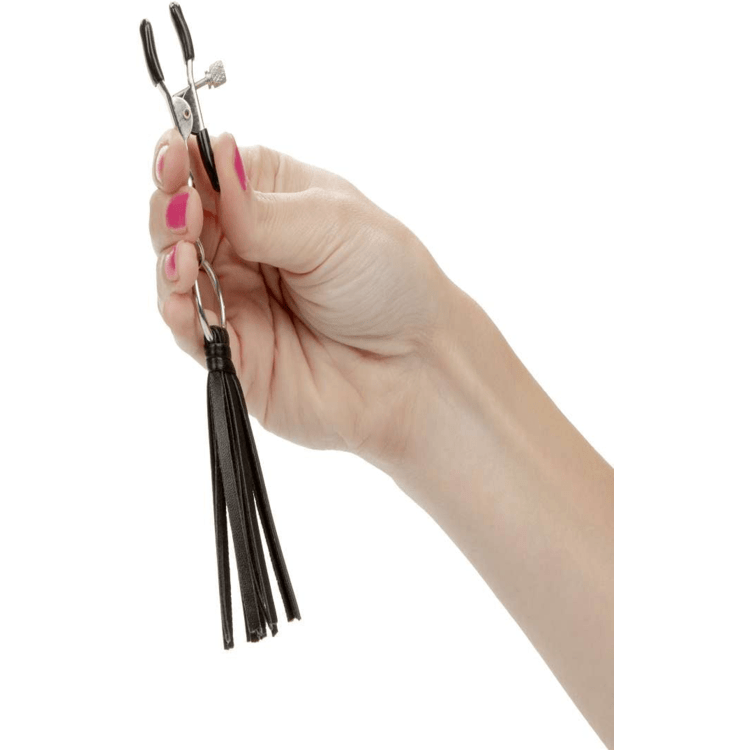 KINKY TASSEL NIPPLE CLAMPS.