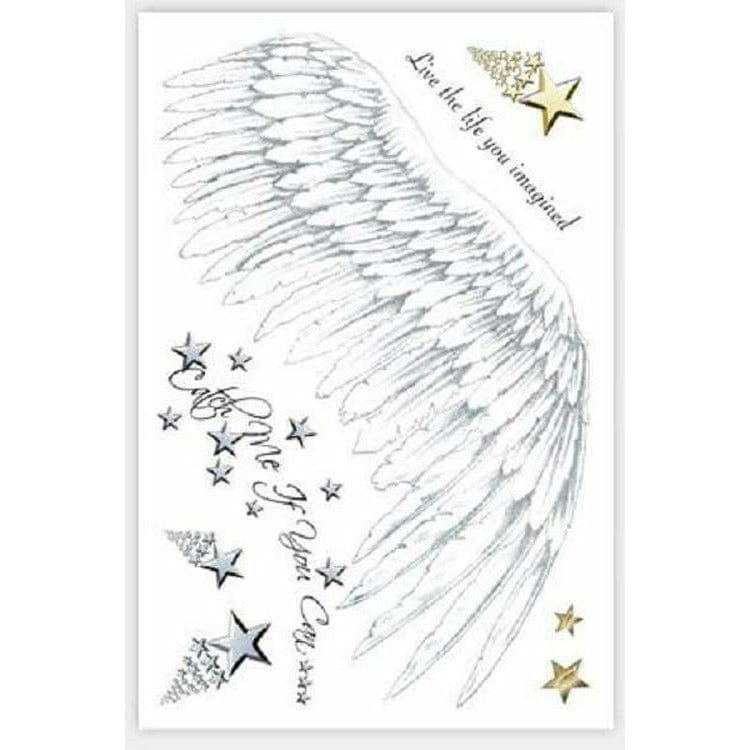 COUTURE ANGEL TEMPORARY TATTOO SET.