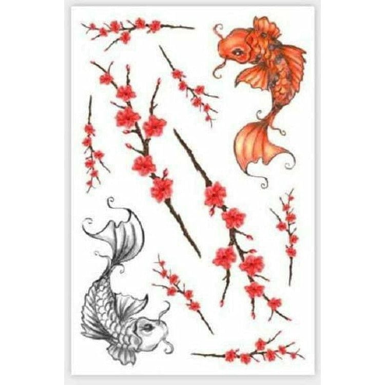 GEISHA GLAM TEMPORARY TATTOO SET.