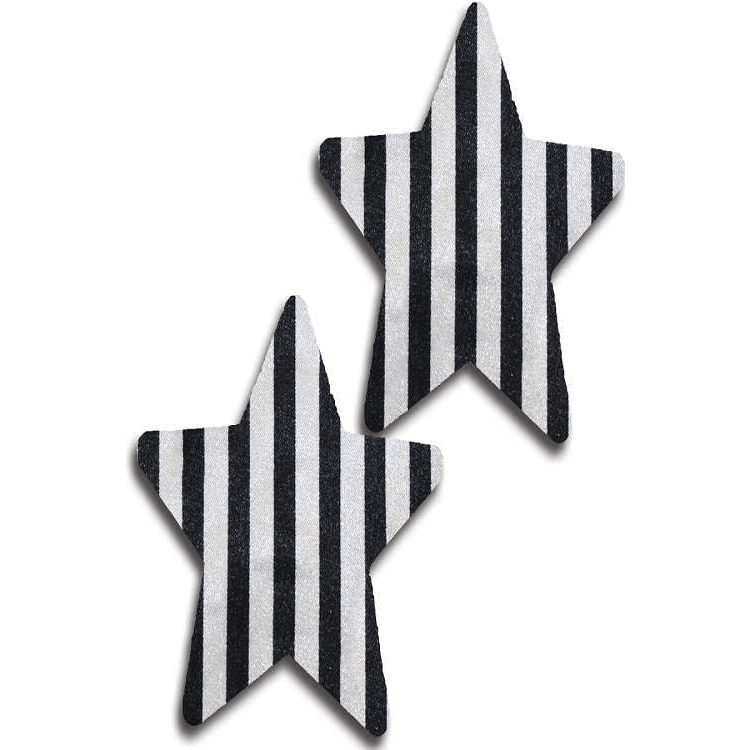 STRIPED STAR NIPPLE PASTIES.