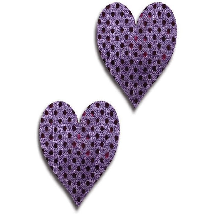 SHINY DOT HEART NIPPLE PASTIES.