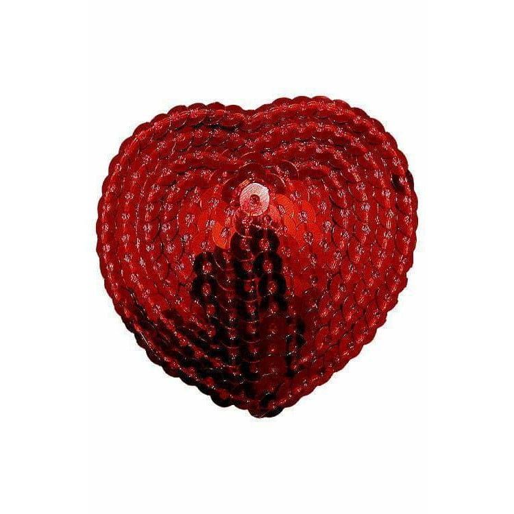 Red Heart Sequin Nipple Pasties - Bossy Lingerie Boutique