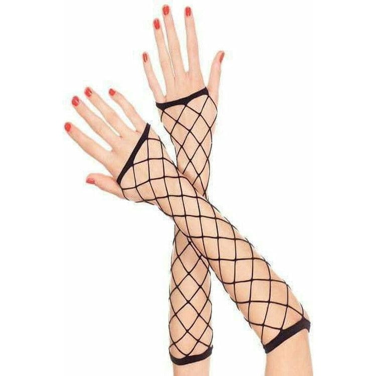 Fingerless Fishnet Elbow Gloves - Bossy Lingerie Boutique